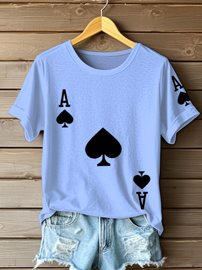 Women's Poker Ace of Spades T-shirts