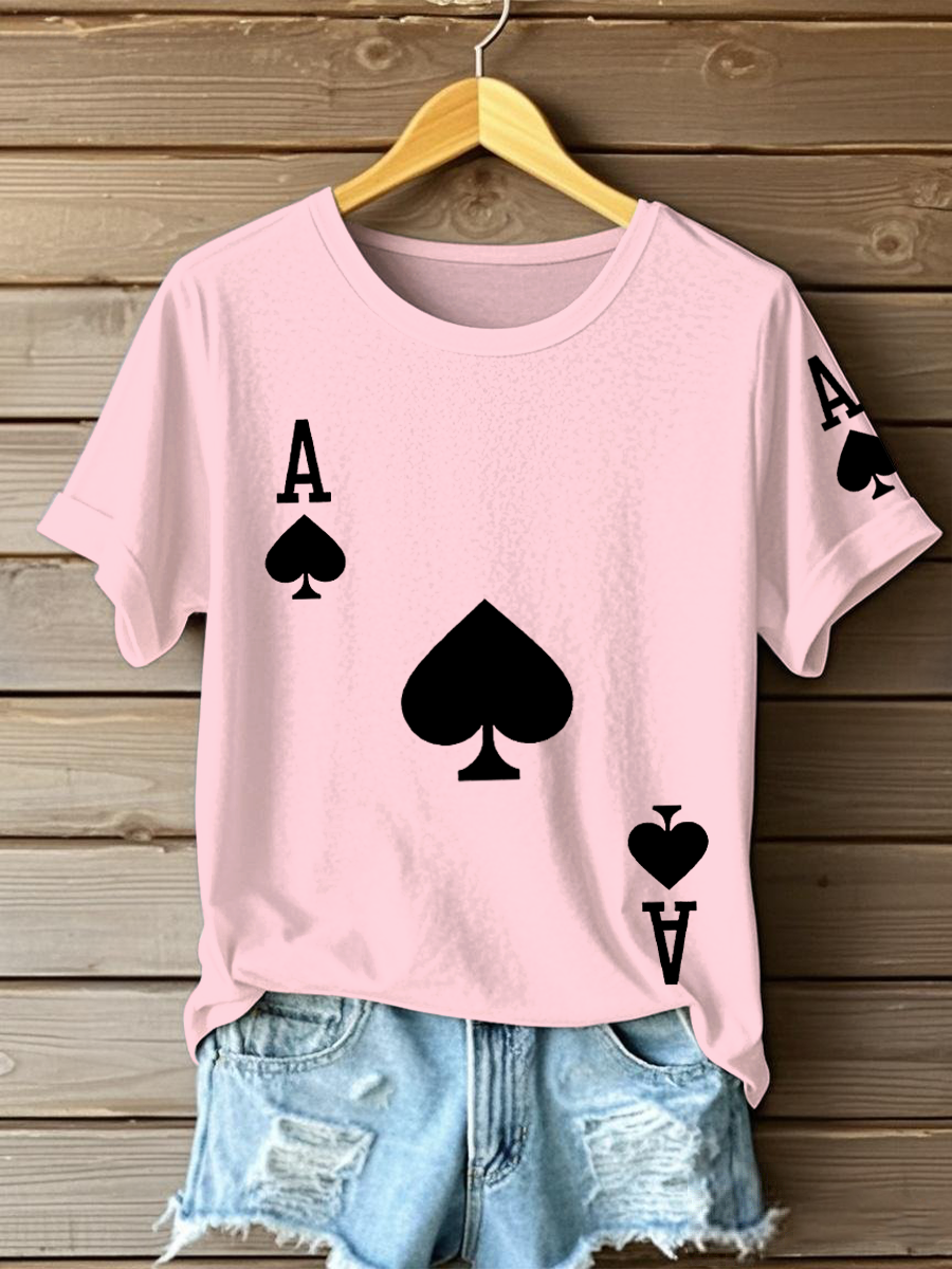 Women's Poker Ace of Spades T-shirts