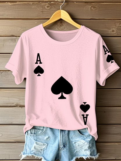 Women's Poker Ace of Spades T-shirts