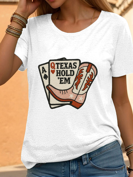 Women's poker t-shirt
