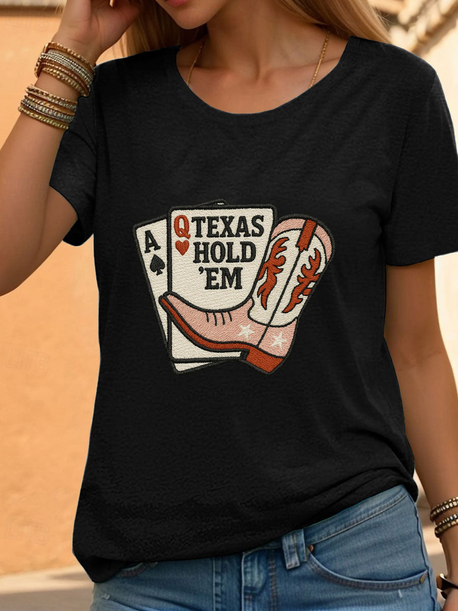 Women's poker t-shirt