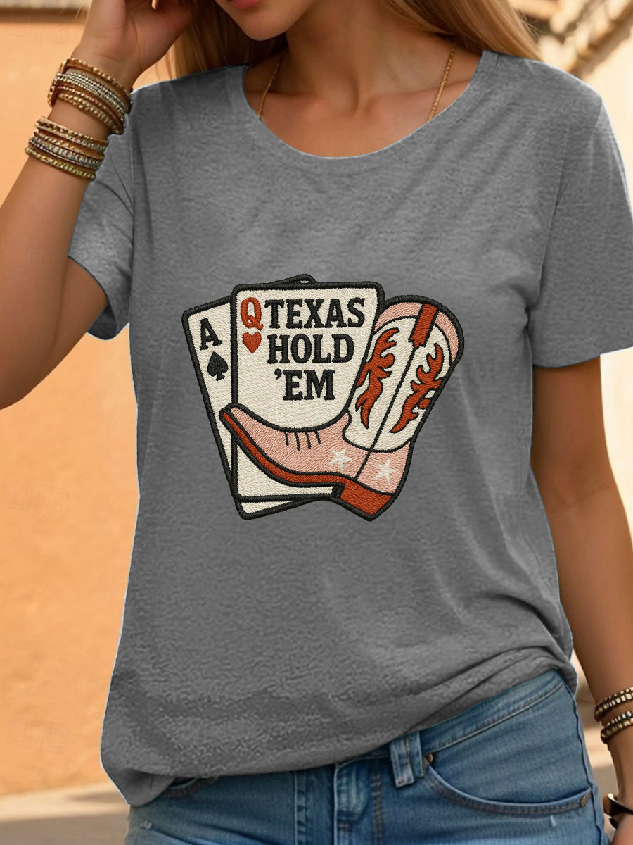 Women's poker t-shirt