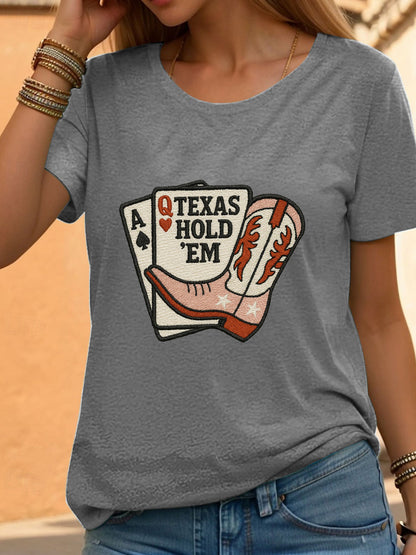Women's poker t-shirt