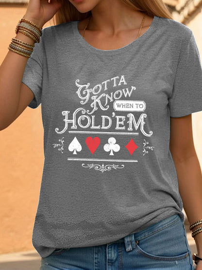 Women's poker t-shirt