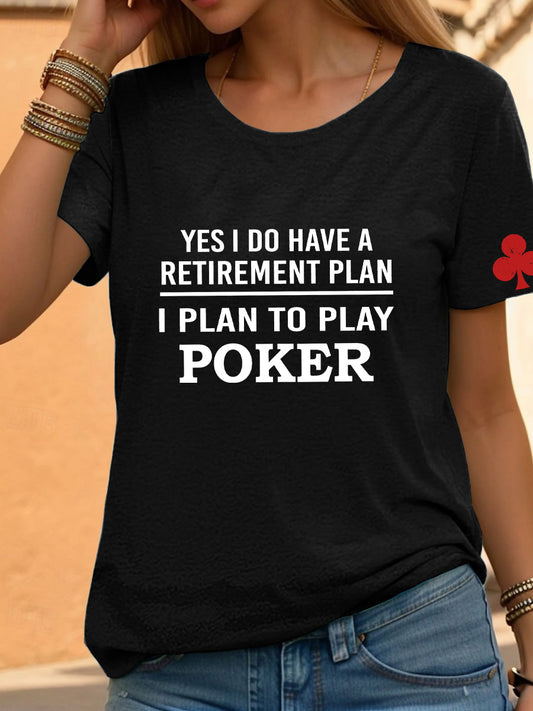 Women's poker t-shirt