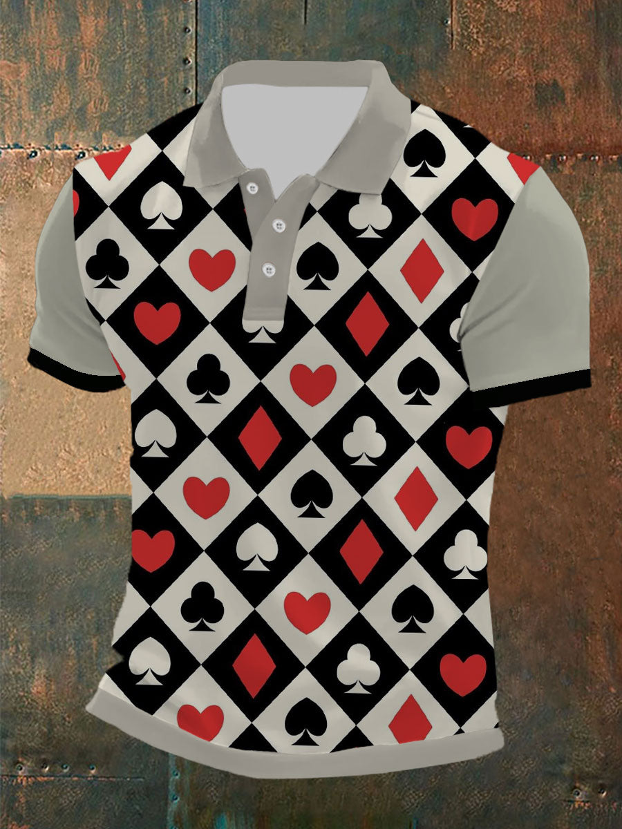 Men's poker T-shirt