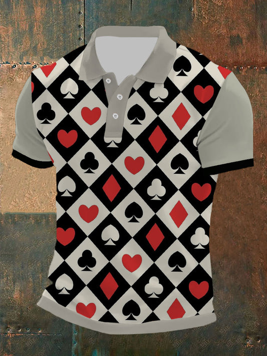 Men's poker T-shirt