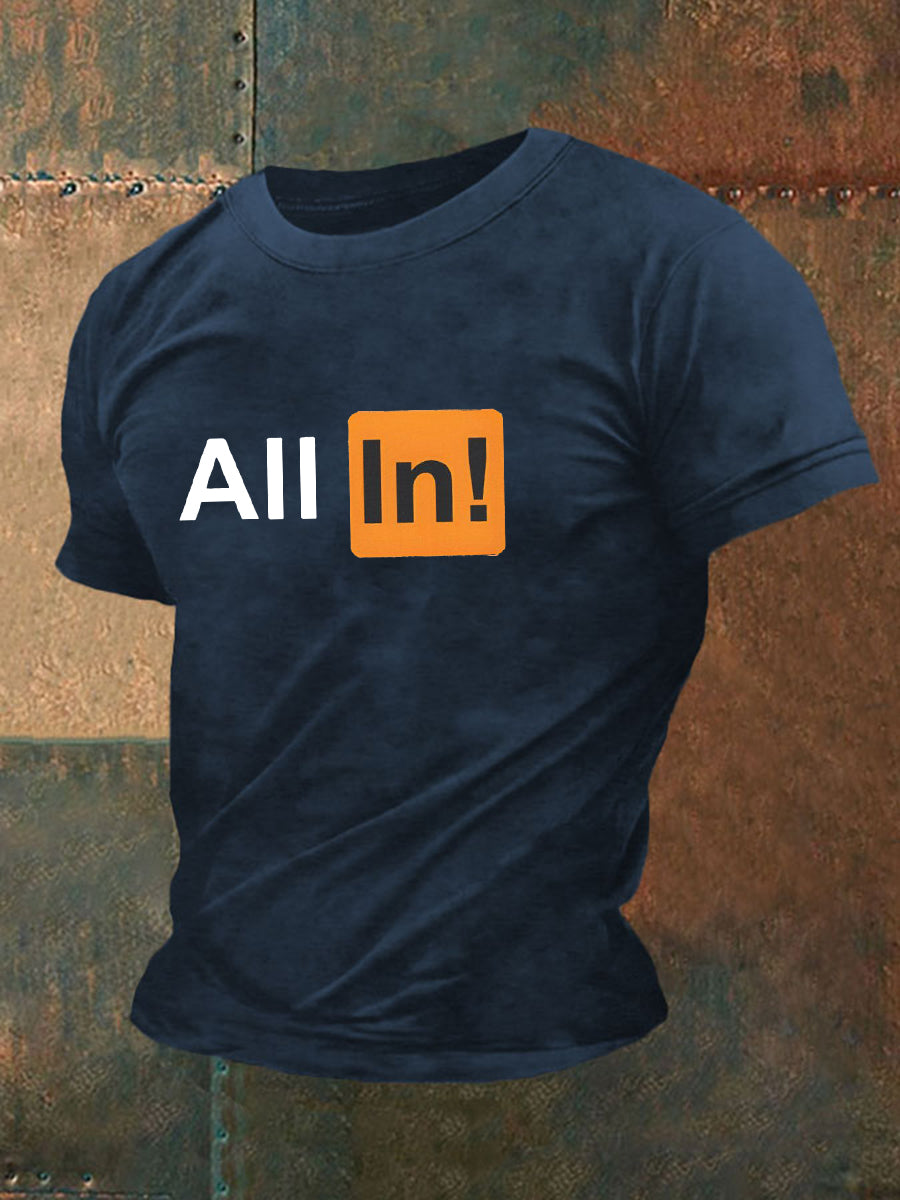 Men's poker T-shirt