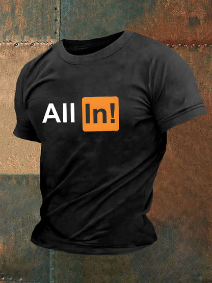 Men's poker T-shirt
