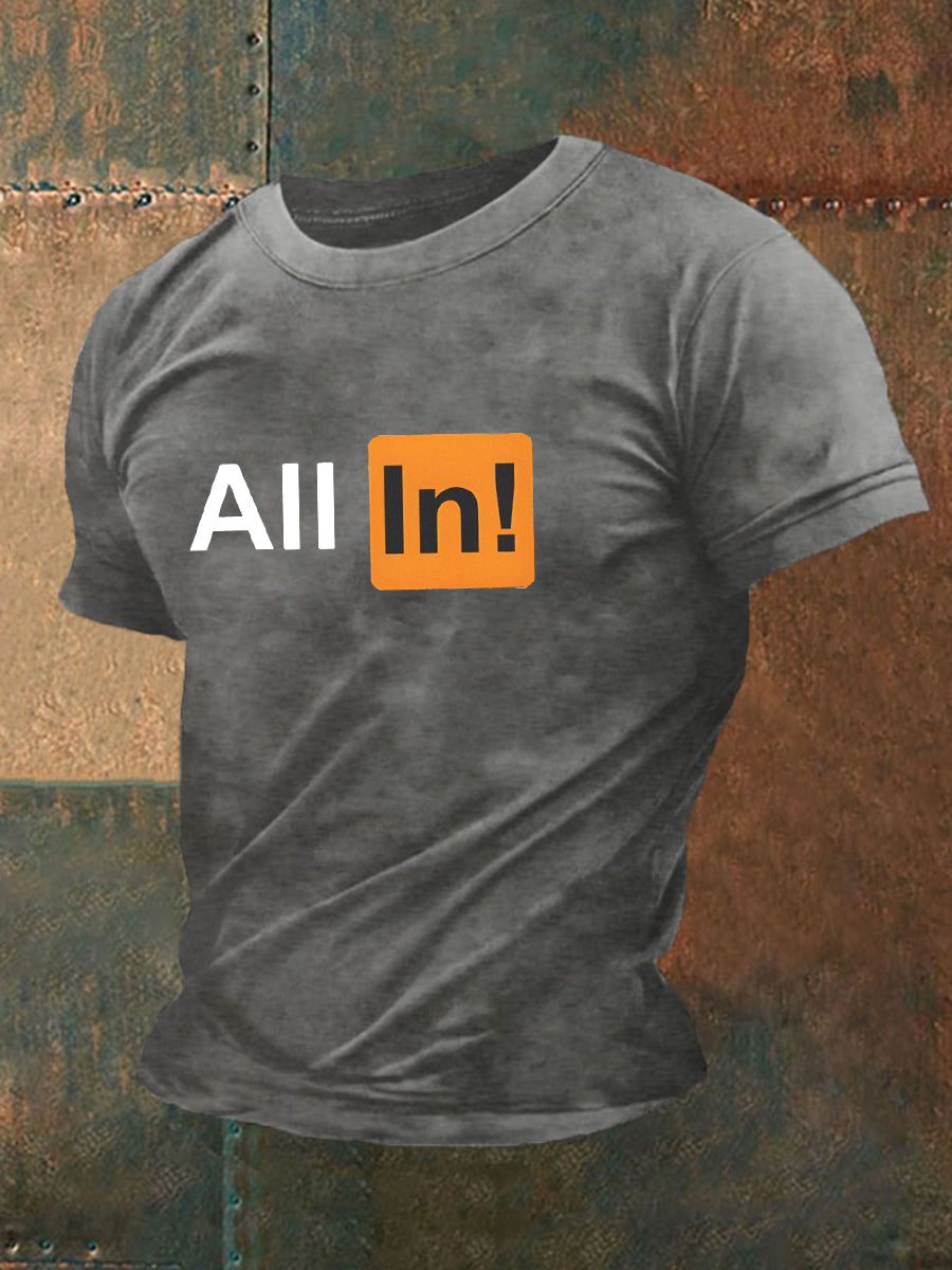 Men's poker T-shirt