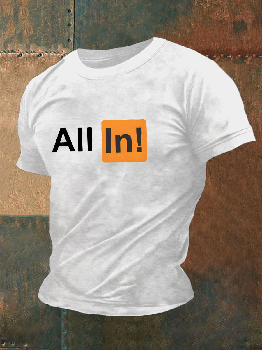Men's poker T-shirt