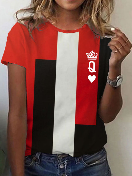 Women's poker t-shirt