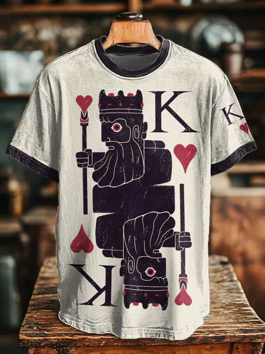 Unisex poker red king t-shirts