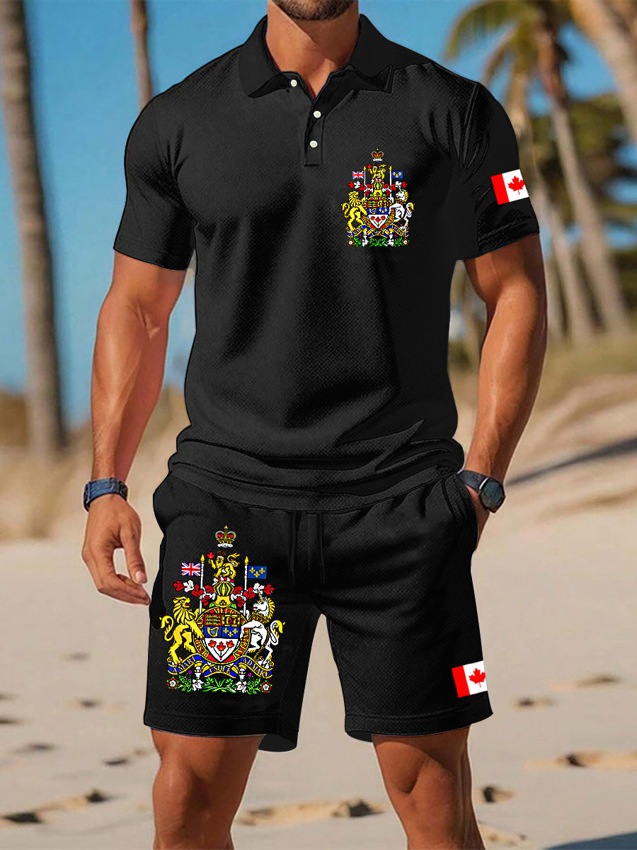 Men's Canada Day Badge Print Sets
