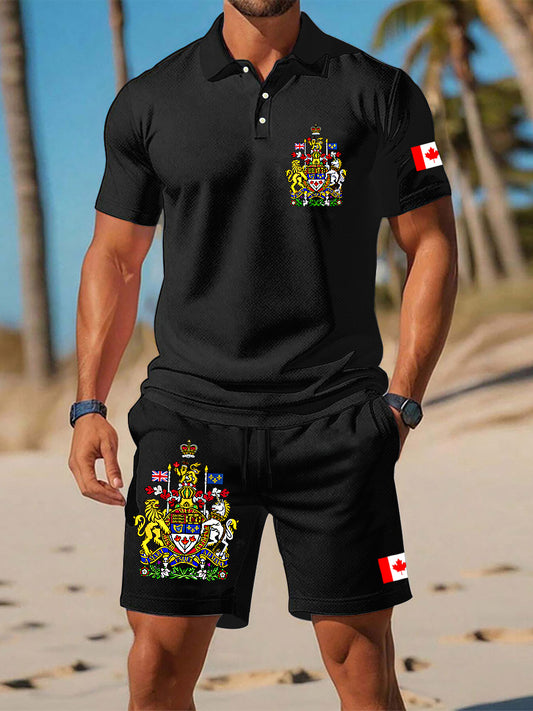Men's Canada Day Badge Print Sets