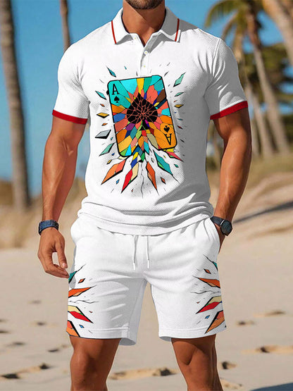 Men's Poker Ace of Spades Casual Sets