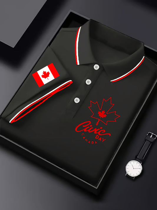 Men's Civic Holiday  Casual Business Short Sleeve Top