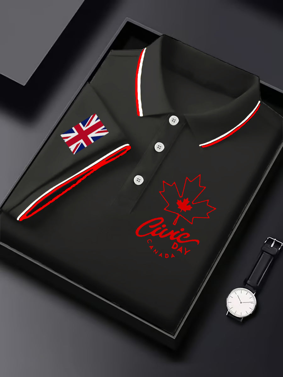 Men's Civic Holiday  Casual Business Short Sleeve Top