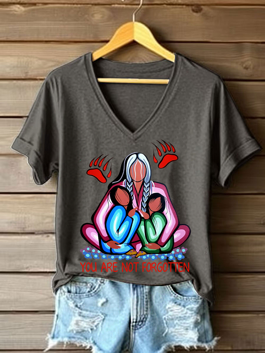 Women's you are not forgotten V-neck T-shirts