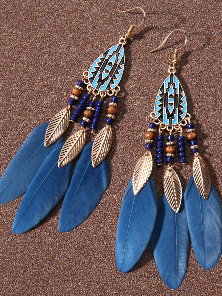 Native American feather earrings
