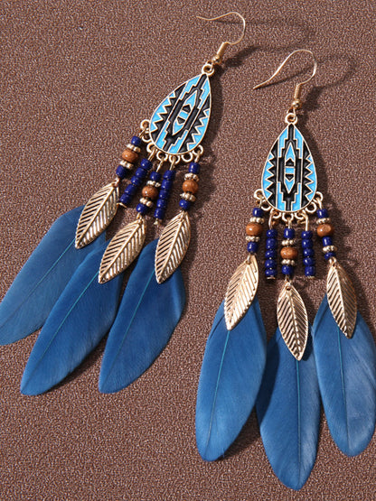 Native American feather earrings