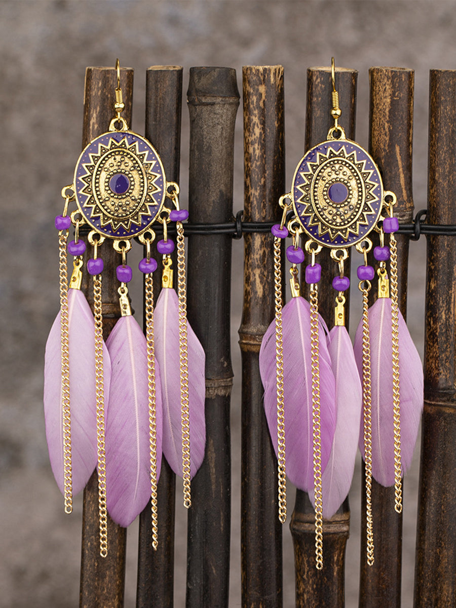 Native American feather earrings