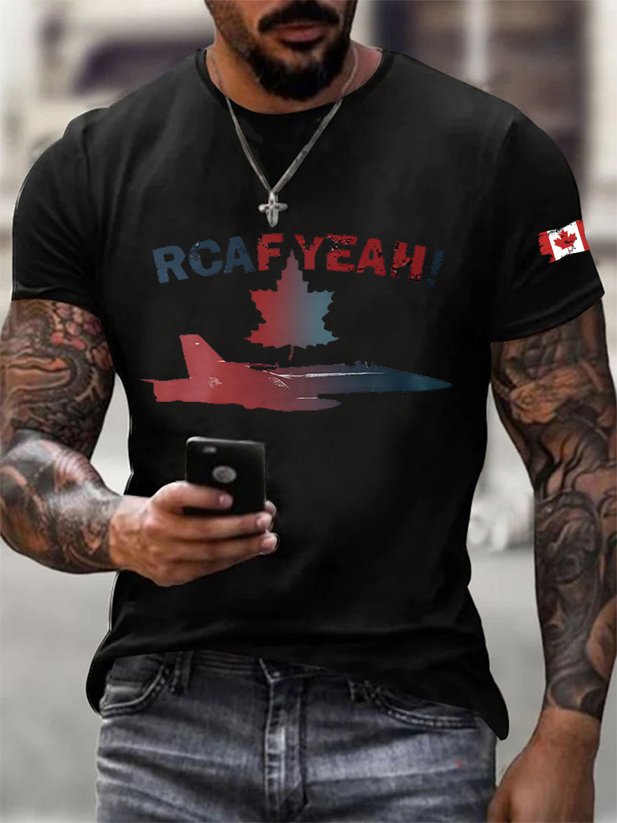 Men's RCAF Printed Casual T-Shirt