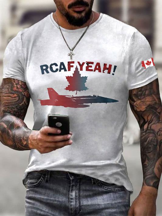 Men's RCAF Printed Casual T-Shirt