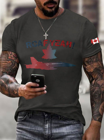 Men's RCAF Printed Casual T-Shirt