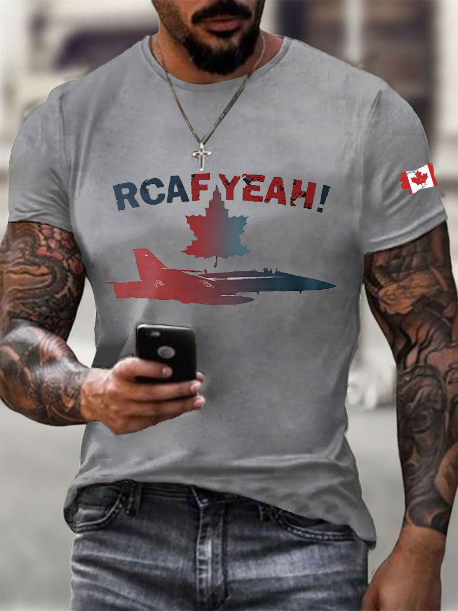 Men's RCAF Printed Casual T-Shirt