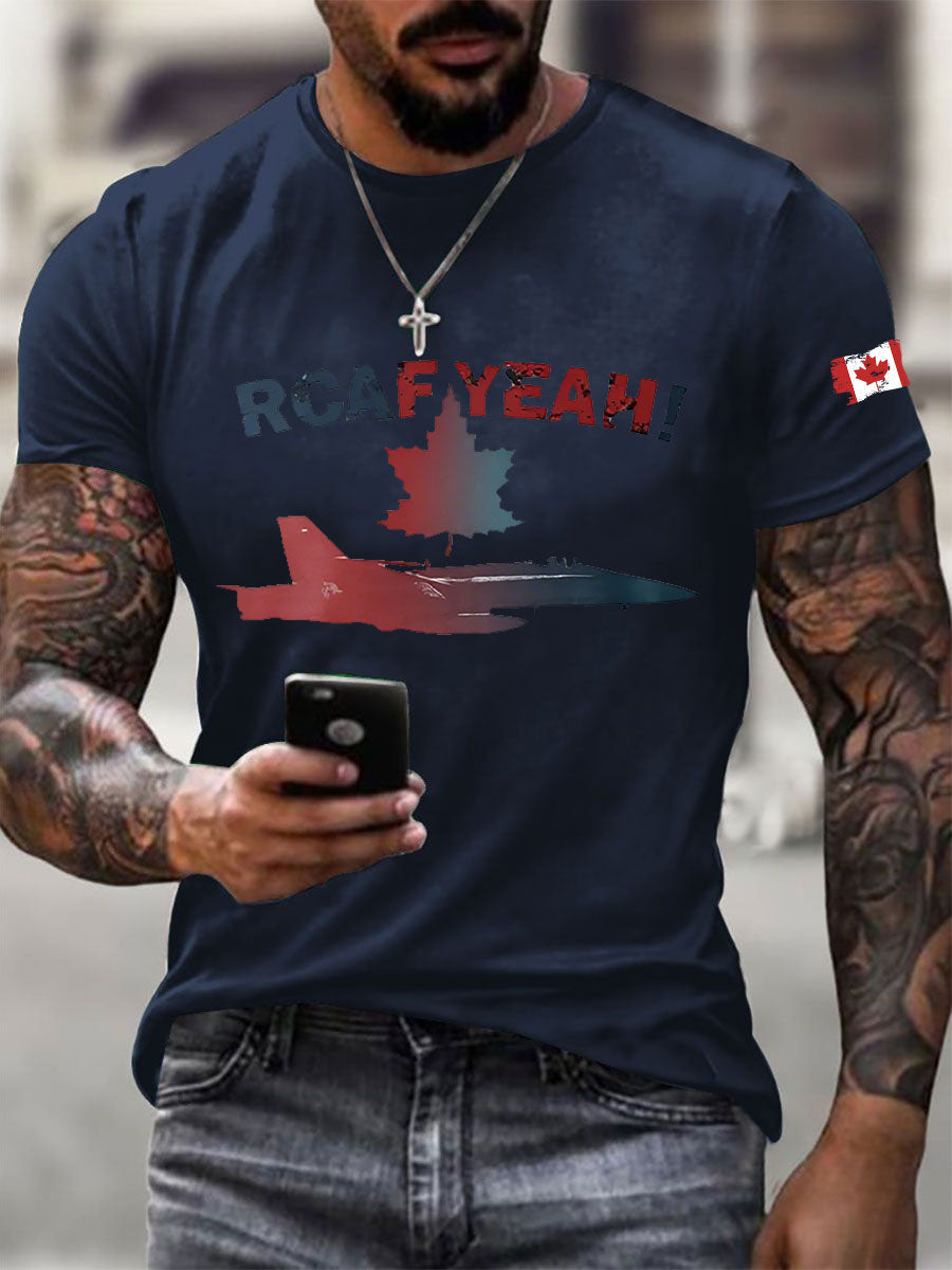 Men's RCAF Printed Casual T-Shirt