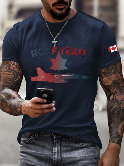 Men's RCAF Printed Casual T-Shirt