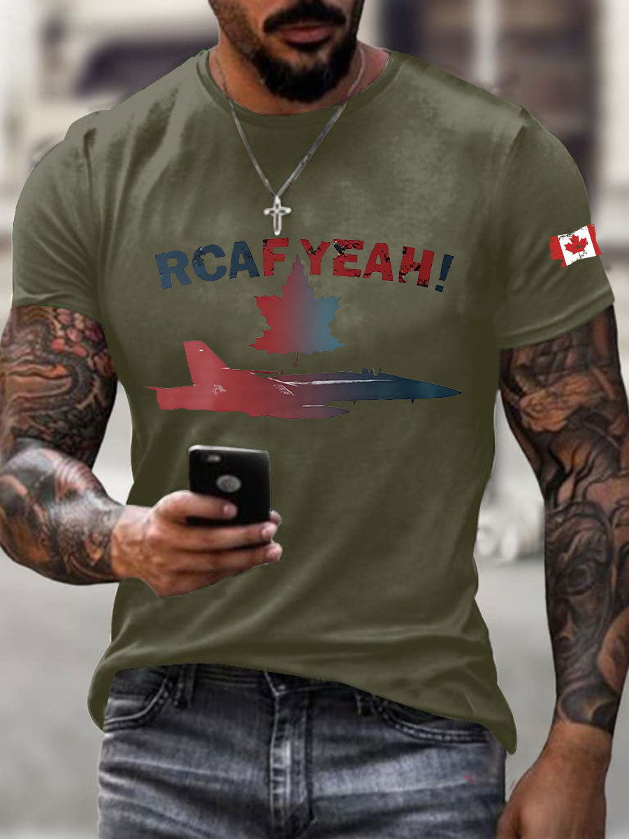 Men's RCAF Printed Casual T-Shirt