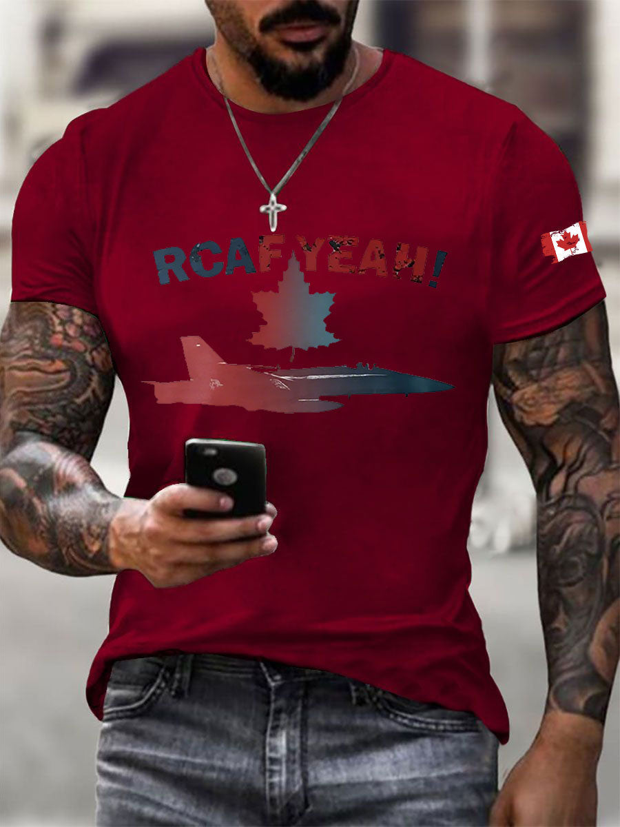 Men's RCAF Printed Casual T-Shirt