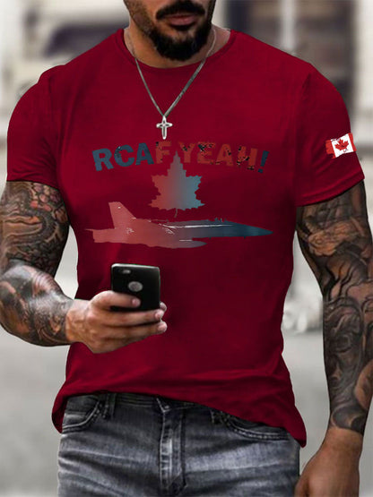 Men's RCAF Printed Casual T-Shirt
