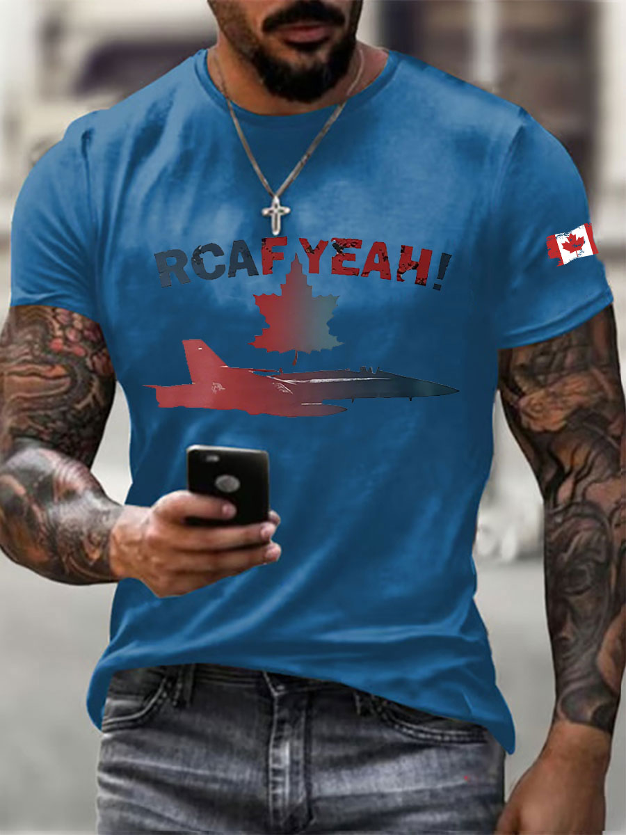 Men's RCAF Printed Casual T-Shirt