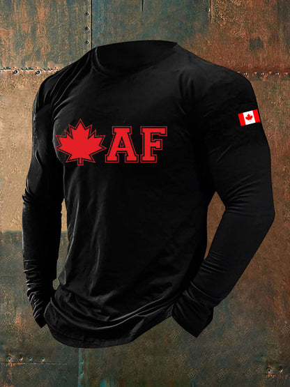 Men's Canadian AF Printed Casual T-Shirt