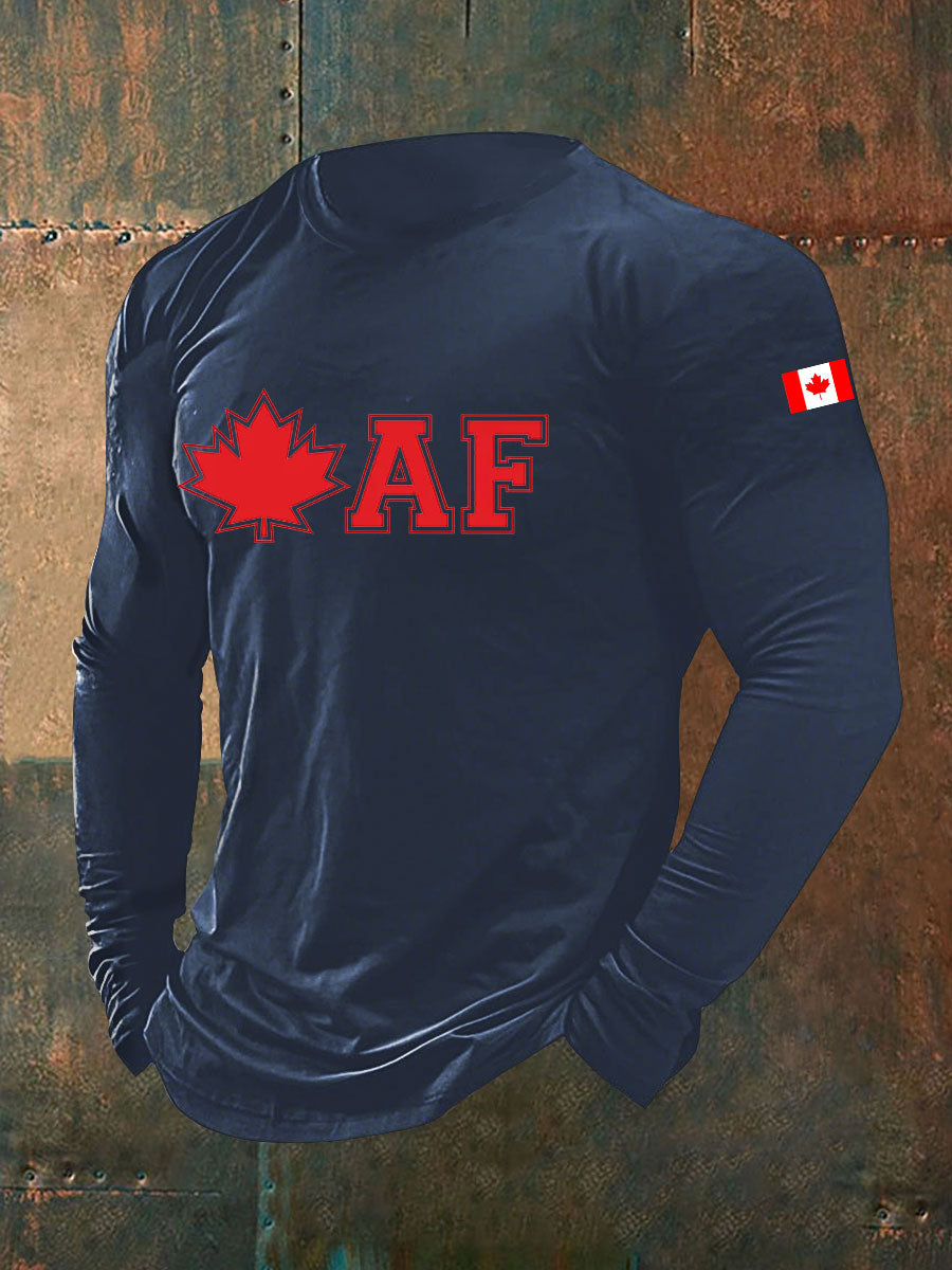 Men's Canadian AF Printed Casual T-Shirt