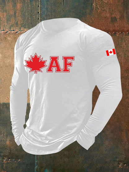 Men's Canadian AF Printed Casual T-Shirt