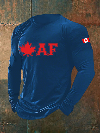Men's Canadian AF Printed Casual T-Shirt