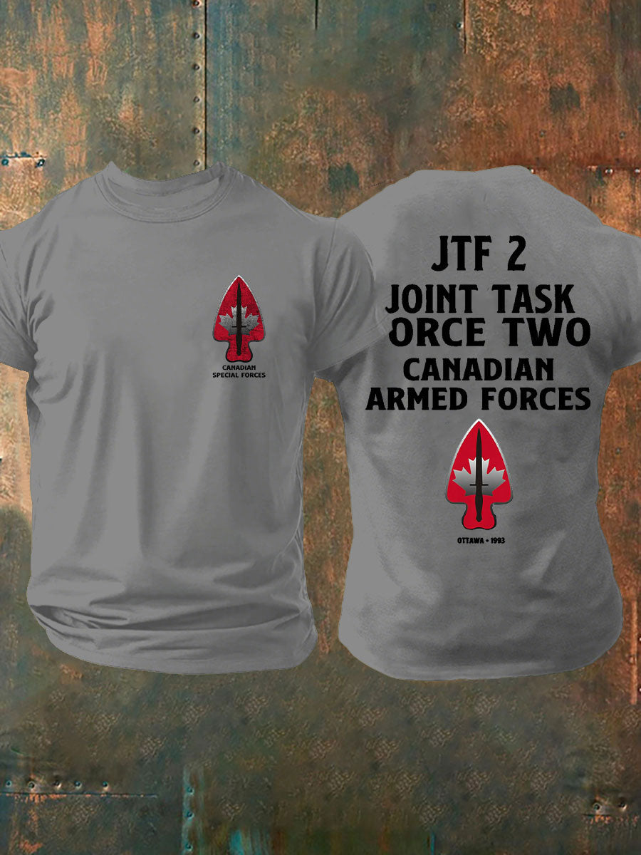 Men's Canadian Special Force Printed Casual T-Shirt