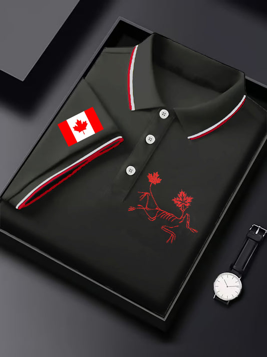 Men's Business Style Badge Top