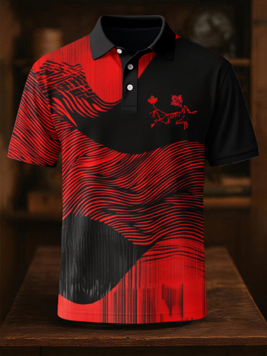Men's Business Style Badge Top