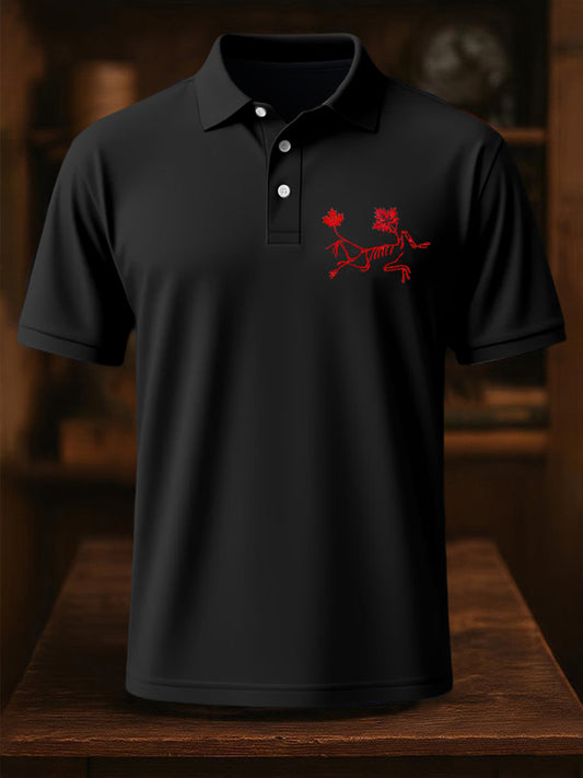 Men's Business Style Badge Top