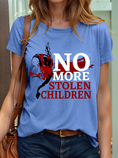 Women's no more stolen children T-shirts