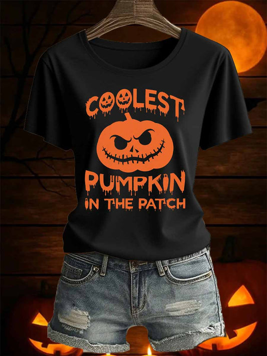 Women's Halloween Iron On Short Sleeve T-Shirt