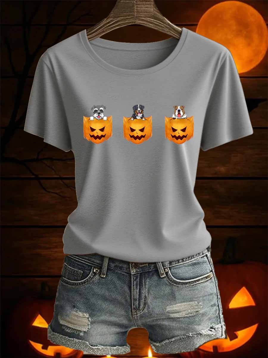 Women's Halloween Iron On Short Sleeve T-Shirt