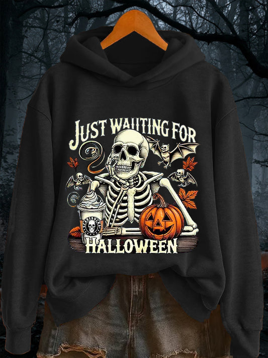 Women's Halloween Just Waiting For Halloween Casual sweatshirt