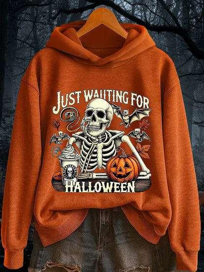 Women's Halloween Just Waiting For Halloween Casual sweatshirt