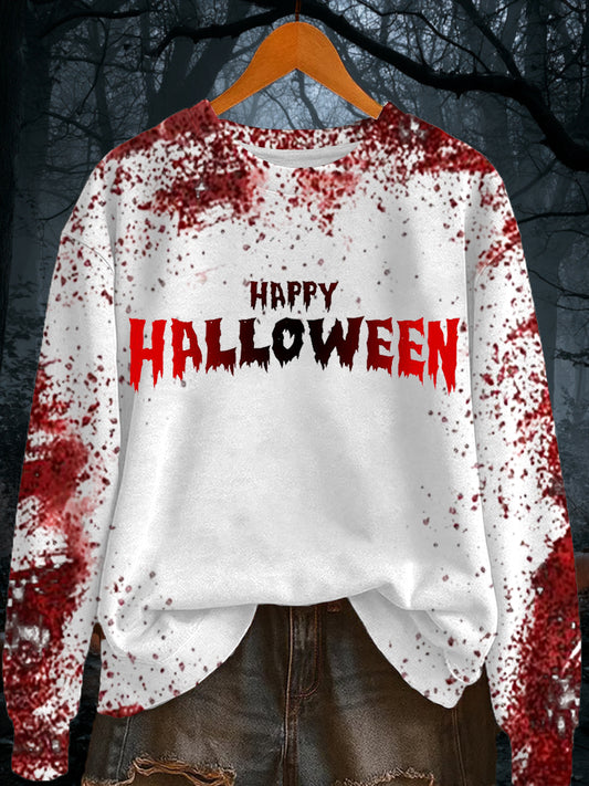 Women's Halloween Print Sweatshirt